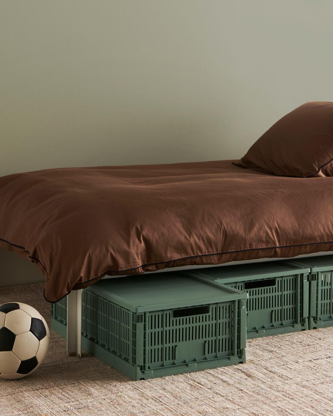 Colour Crate Plastic låg - Sage green